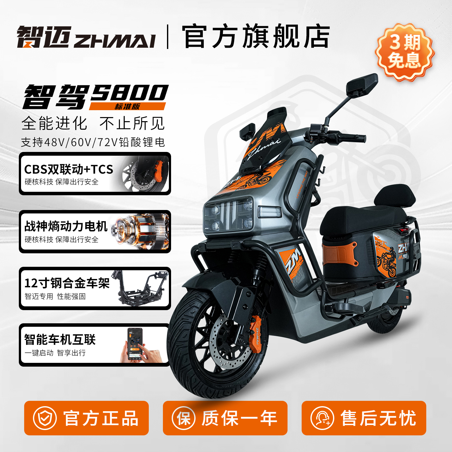 智迈智驾S800智能外卖车TCS+CBS