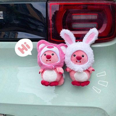 汽车尾部装饰挂件车外玩偶车载后备箱摩托电动车摆车后面挂件