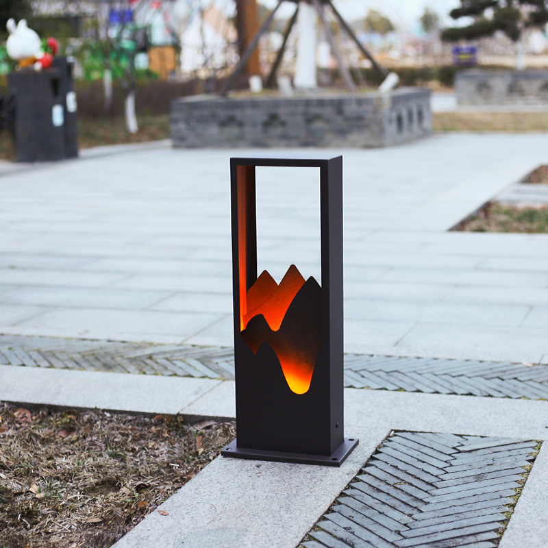 太阳能不锈钢草坪灯现代花园别墅庭H院灯户外草皮灯地插草地灯