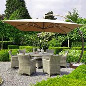 庭院遮阳伞3.5米抗风户外太阳伞欧式 大罗马伞别墅大型室外花园伞