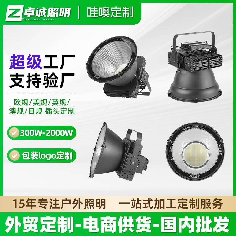 建筑之星塔吊灯户外1000w防水探照灯工地球场投光射灯