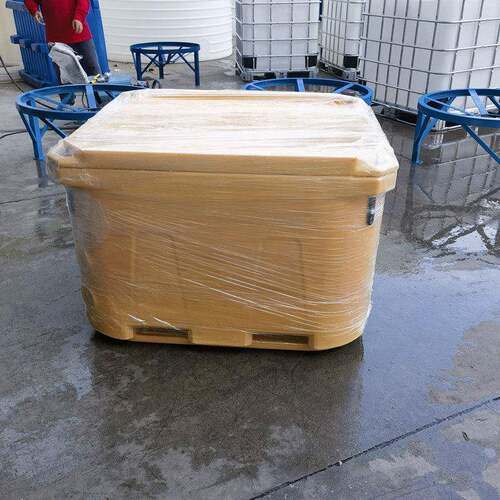 活渔虾保温箱660L食品级塑料双层收纳周转浸泡桶滚塑异形加工