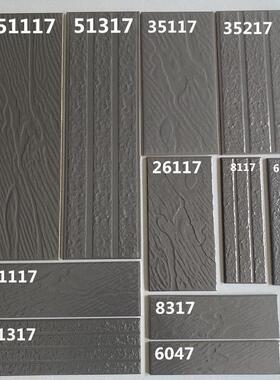 风沙纹灰色釉面砖6x24 8x24 10x20 自建房全瓷抗冻瓷砖凹槽外墙砖