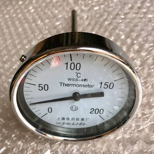 WSS-401 工业双金属温度计 0-150   杆长150mm  螺纹m27x2