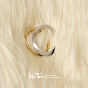 意大利獨家古法传承手工经典 极简主义 18k金开口手镯 Murmure