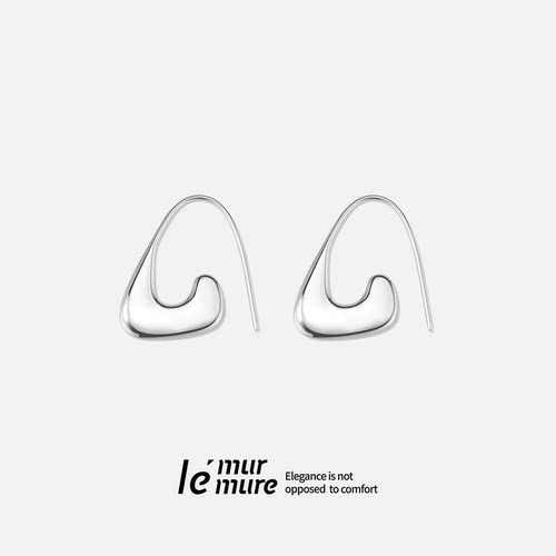 Le' Murmure 静奢主义 新款高阶质感 原创立体轻奢极简小众银耳环