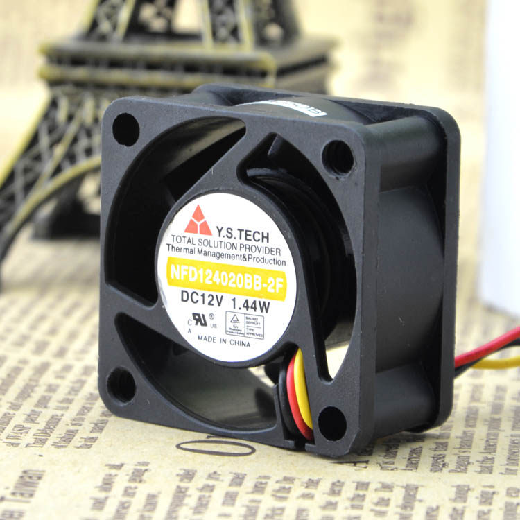 原装Y.S.TECH元山 4CM散热风扇NFD124020BB-2F 4020 12V 1.44W