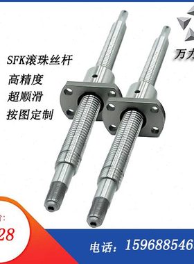 16精密微型滚珠丝杆SFK0601 0801 0802 1002 1004小丝杆1202 1402