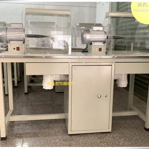 双位吸尘打磨机飞碟布轮抛光机金银首饰执模镜面么打机台式布轮机