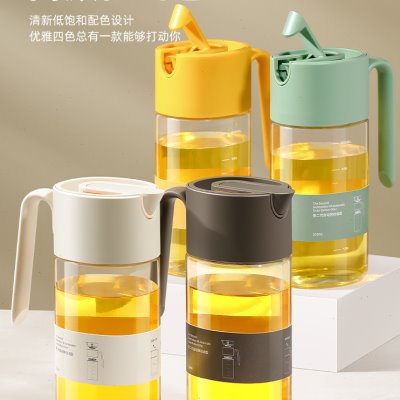lissa油壶家用厨房玻璃油瓶防漏油罐壶酱油瓶调味瓶罐醋瓶大容量