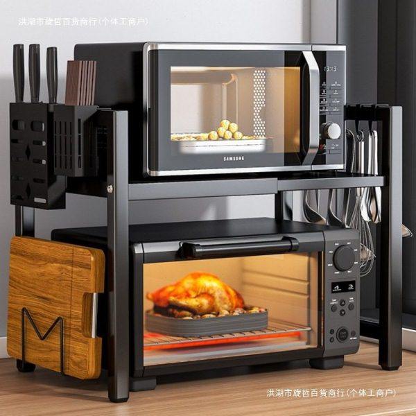 厨房微波炉架子置物架多功能家用台面电饭锅烤箱收纳支架双层多层,厨房/烹饪用具,微波炉置物架,淘宝优惠券,粉丝福利购,淘宝优惠卷