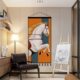 马到成功挂布挂毯装 饰挂画定制超大 饰画客厅背景布北欧入户玄关装
