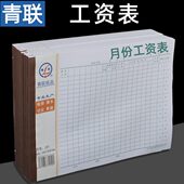 青联工资表工资发放明细表记工本月表员工薪资发放单流水单工天结