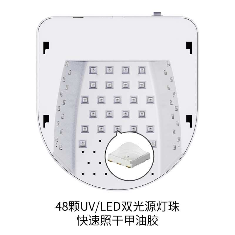 新款192w大功率usb蓄电美甲灯光疗灯LED触屏甲油胶烤干美甲光疗灯