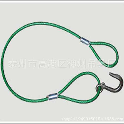 神州SW252压制钢丝绳索具双扣插编钢丝绳起重吊具厂家直销
