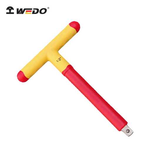WEDO维度 绝缘注塑T型扳手 绝缘耐压1000V电工专用外六角T型扳手