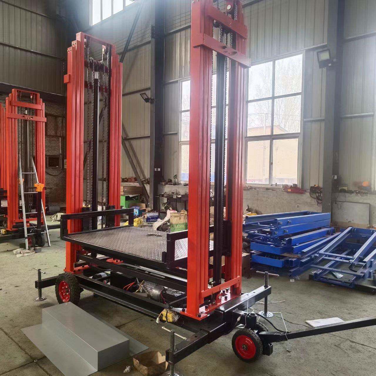 建筑工程自动升降砌筑砌墙平台电动脚手架室内装修移动全自动