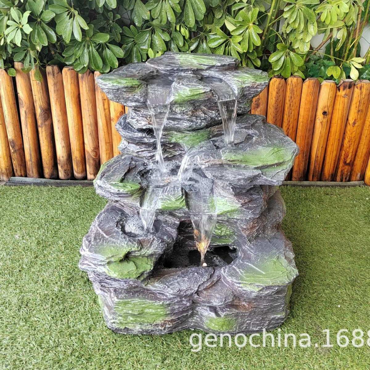 假山流水园林工艺品喷泉流水家庭花园庭院流水摆件装饰水景造-5