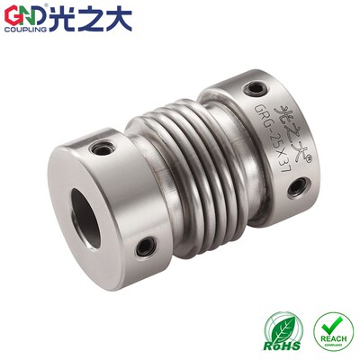 光之大GRG不锈钢波纹管联轴器大扭矩伺服电机弹性膜片梅花CPBS
