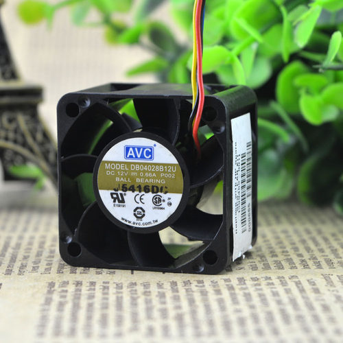 全新 AVC DB04028B12U 4028 12V 0.66A 4厘米 4线PWM 服务器风扇