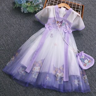 女童汉服连衣裙库洛米公主裙中国风儿童超仙古装 女孩裙子2024夏季