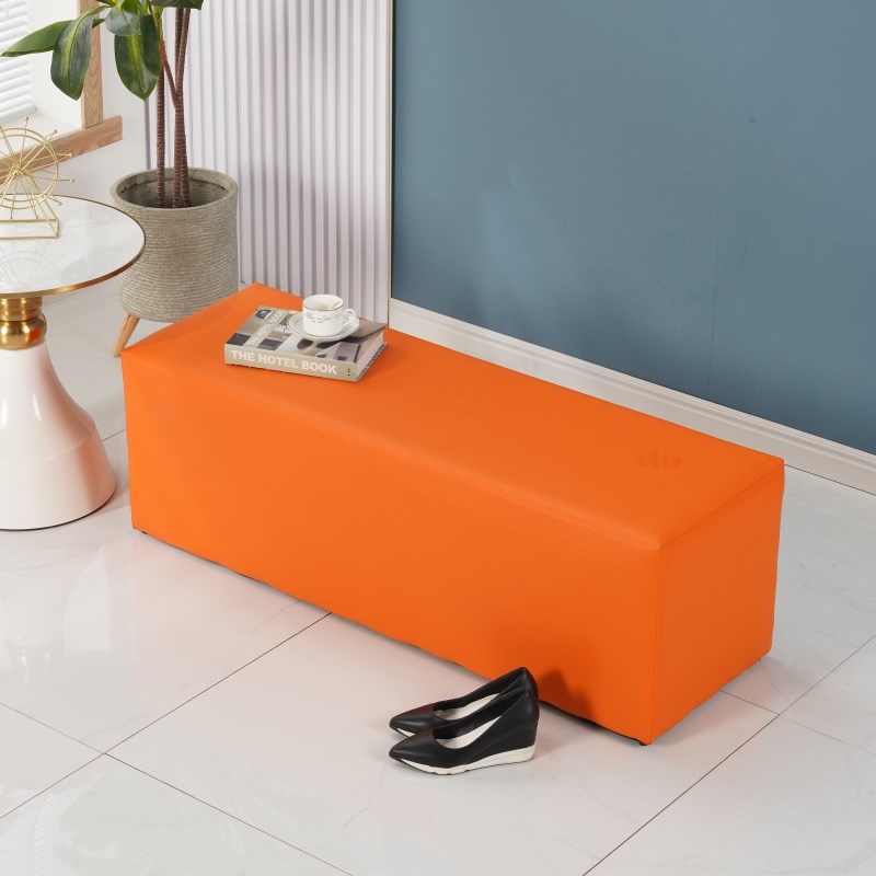 换鞋凳休息区长条沙发凳皮凳子长方形沙发延长拼接凳床尾加宽神器