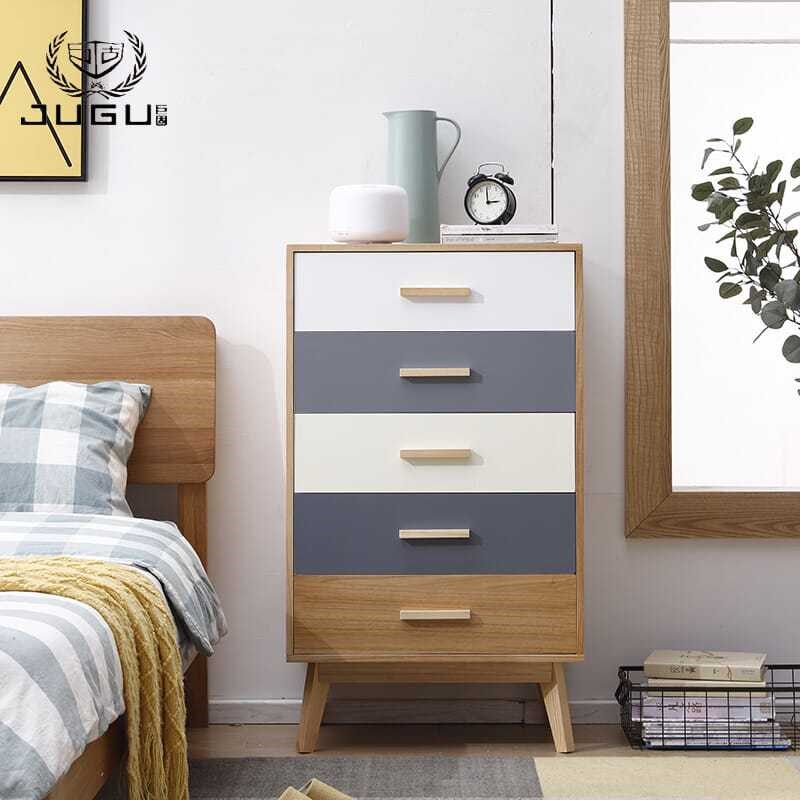 北欧实木五斗柜现代简约收纳柜多功能抽屉式三四五斗橱卧室储物柜