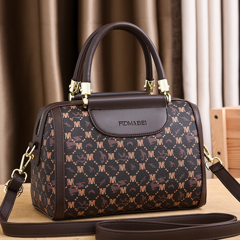 高级感小包包女复古印花丝巾手提包百搭大容量女包单肩斜挎枕头包