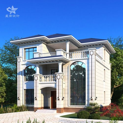 欧式三层别墅设计图纸自建房建筑效果图农村二层半网红小洋楼图纸