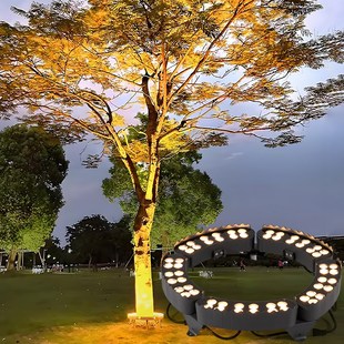 照树灯led抱树灯抱柱灯射树柱z子灯草坪投光灯户外射灯防水庭院灯