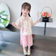 汉服儿童国风旗袍女宝宝夏装 唐装 2024新款 套装 洋气两件套 女童夏季
