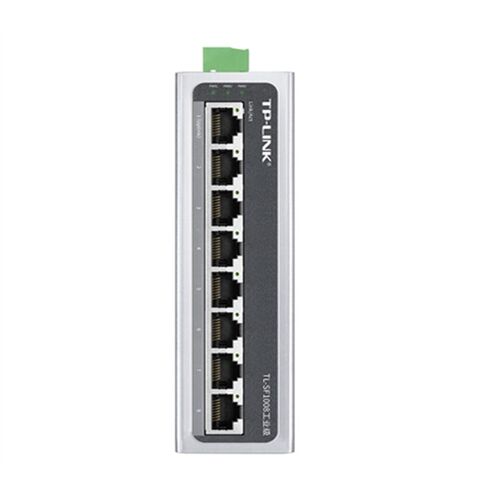 顺丰TP-LINK TL-SF1008工业级网络交换机8口百兆模块轨道导轨式安