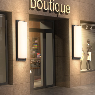 超薄极简壁灯别墅门口p100瓦庭院柱子灯外墙阳台灯花园墙面灯超亮