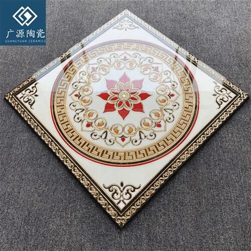 客厅餐厅入户玄关800X800单片拼花瓷砖 微晶石地砖过道走廊地毯花