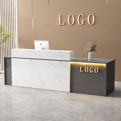 吧台收银台烤漆小型美容r院柜台现代简约商用吧台桌公司前台接待