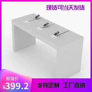 U型圆形烤d漆柜货架定制蛋糕柜展示桌手机展示台体验台木质展柜