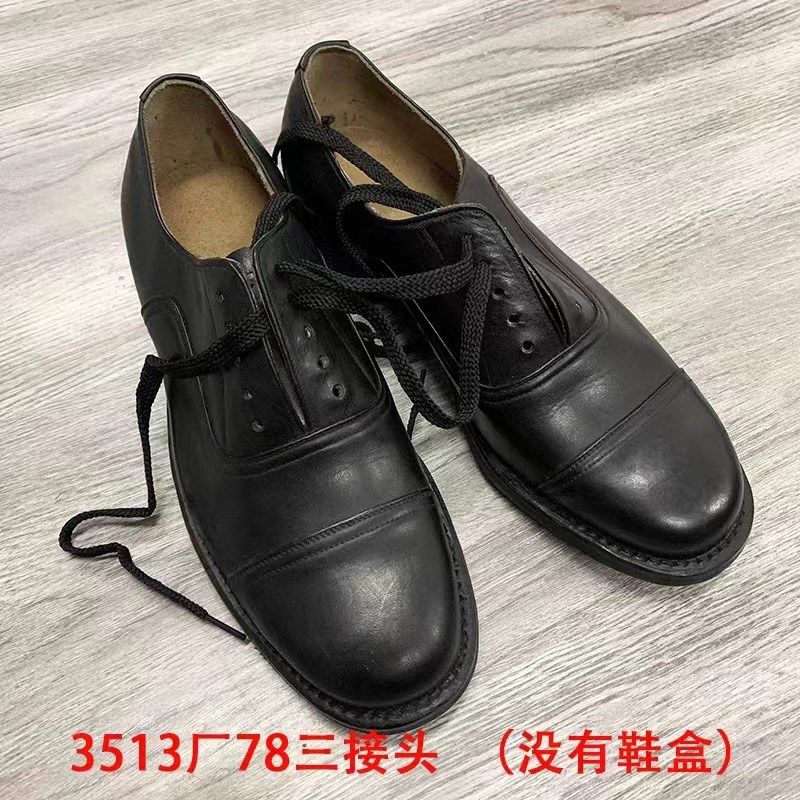 老货木头箱78三接头男士头层牛皮透气耐磨春秋商务正装皮鞋