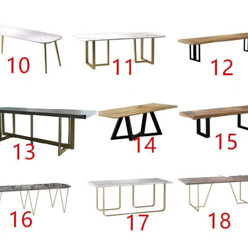 桌架子桌腿桌角支架桌子脚大板台架餐桌架吧台R腿支架书桌茶几桌