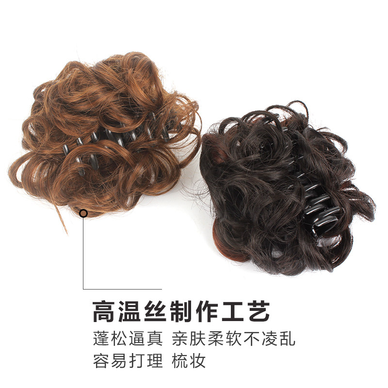 假发发夹b头饰短发女头发夹子妈妈发卡 后脑勺中老年盘发抓夹头花