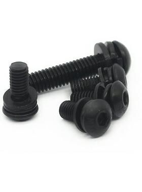 10.9级（7380）发黑半圆头内六角螺丝机械设备紧固件镀锌