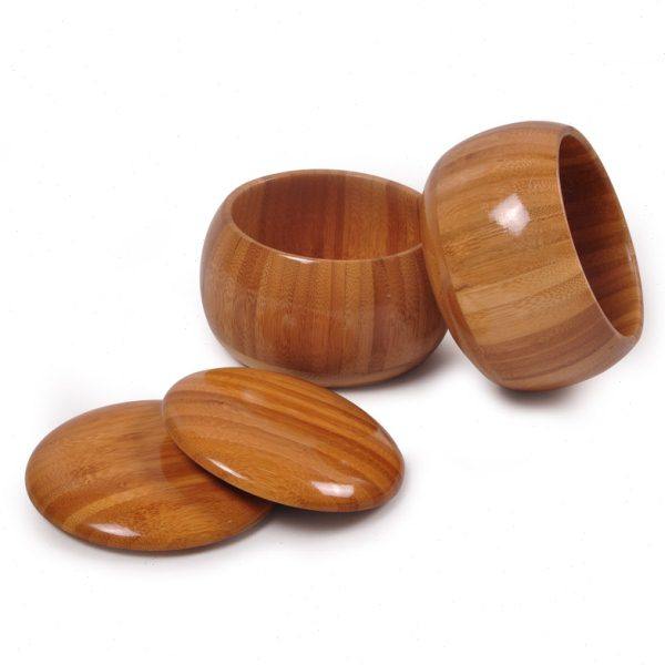 御雅 围棋棋罐棋盒平盖高盖楠竹围棋罐大号小号学生儿童围棋入门