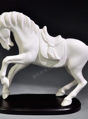 马到成功摆件 商务礼品 招财马的工艺品家居饰品马上有钱发财陶瓷
