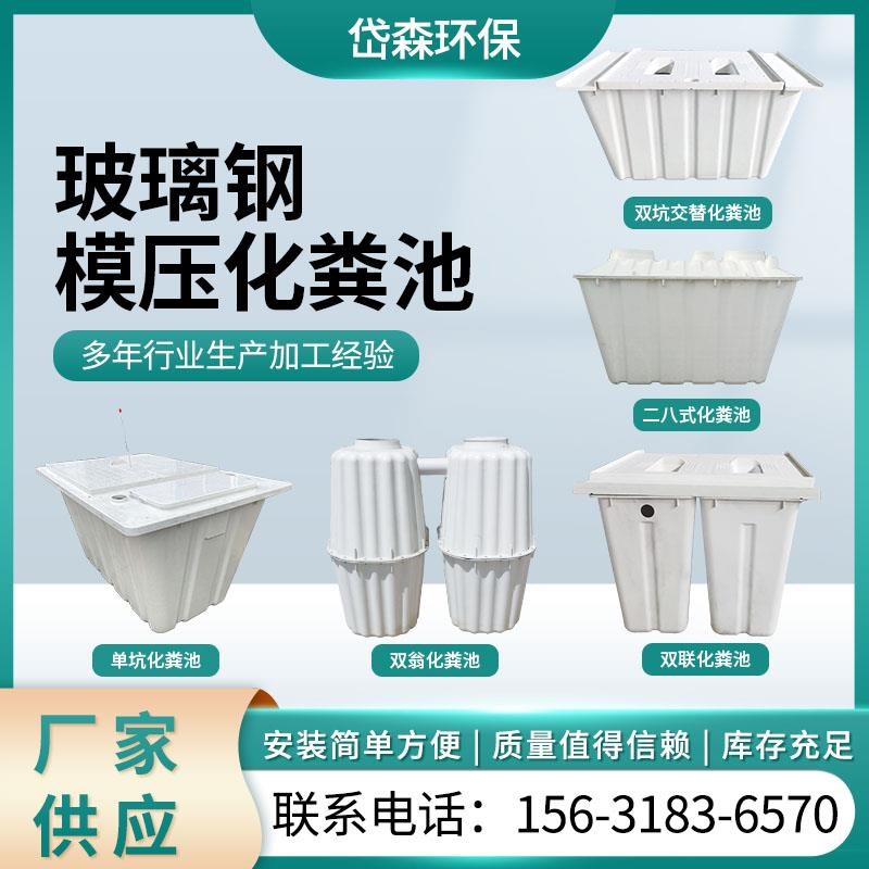 二八式玻璃钢模压化粪池新农村改造单双坑交替旱厕净化双翁化