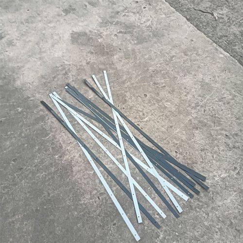 压条固定直条快捷直径4毫米孔铁皮压条宽2公分间距100深灰色白色