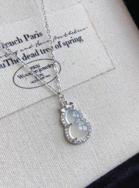 新中式蝴蝶结葫芦项链女款国潮