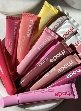 rhode美国海莉唇膏有色唇蜜唇彩口红toast唇部润唇膏ribbon保湿水