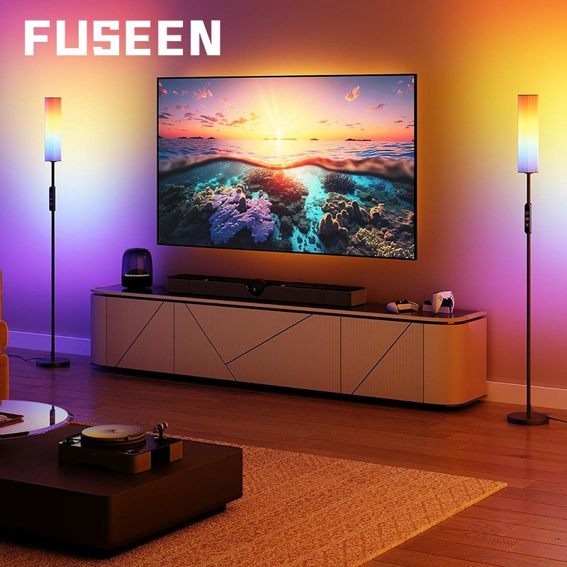 落地灯幻彩RGB室内墙角灯电竞氛E围灯呼吸灯幻彩氛围灯RGBIC