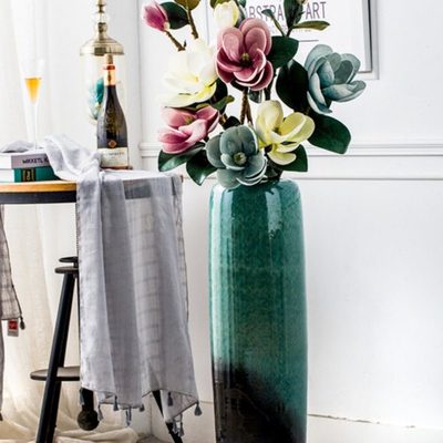 水培花器土陶复古插花装饰花瓶子大号落地干花花瓶土罐陶艺粗陶罐