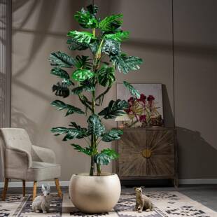 物阔叶植背竹GBZ-0200假树摆盆栽龟室内客厅绿植装饰造景件客厅装