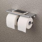 出巾口302德国卫生间抽纸架纸架黑色纸架双卷纸架手机平板置物架